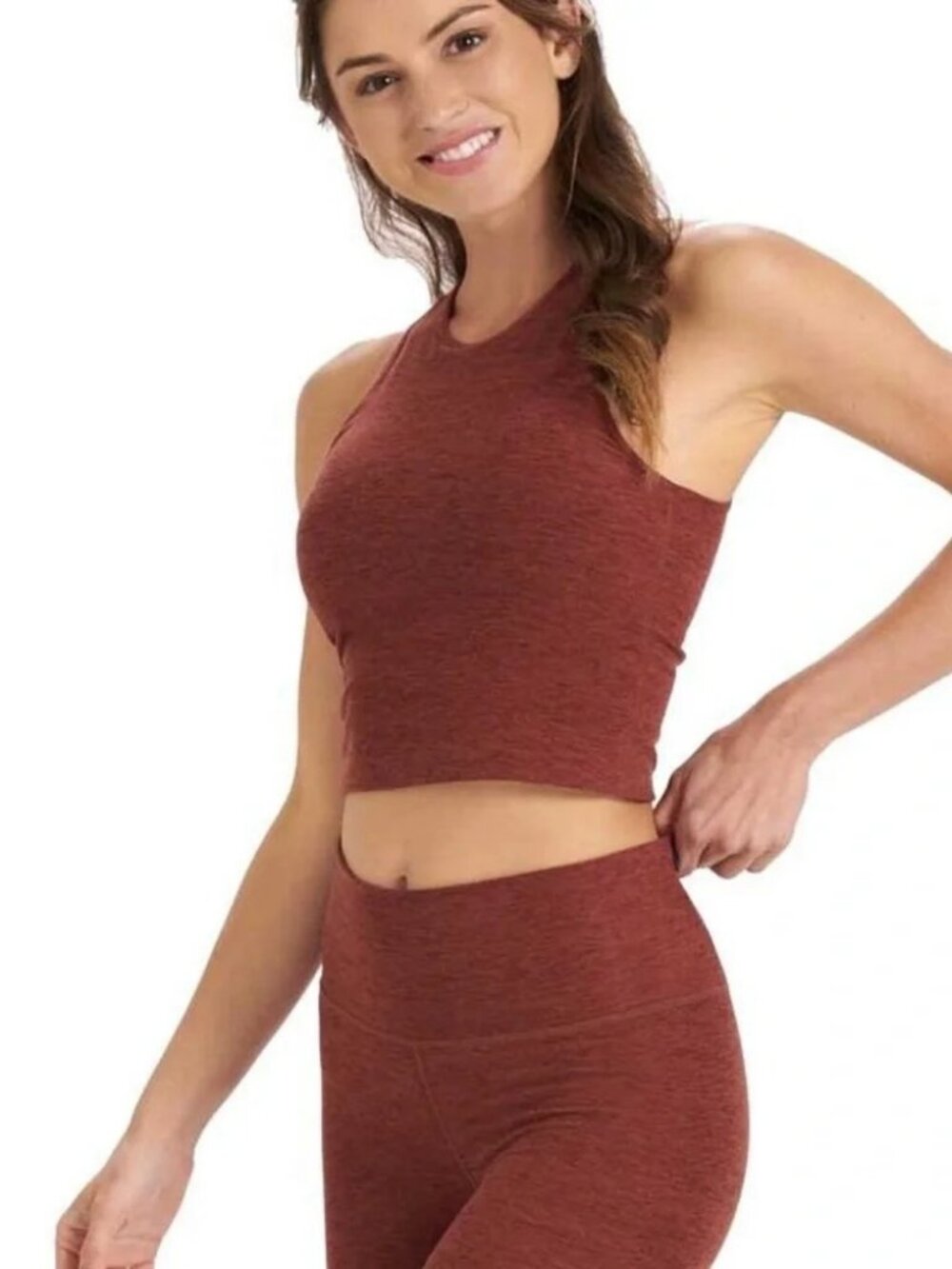 Vuori Elevation Plyo Tank Brick Heather